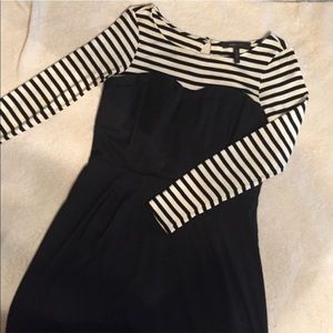 BcbgMaxAzria Corset Striped Dress